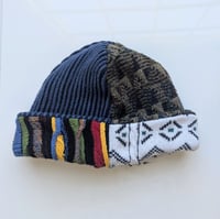 Image 3 of Upcycled Reversible Beanie Cotton Blend 7