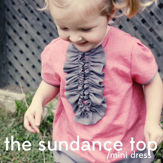Image of the SUNDANCE mini dress/top PDF PATTERN