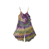 Image 1 of S Woven Wide-Leg Jumpsuit with Pockets in Appalachian Sunset Spiral Ice Dye