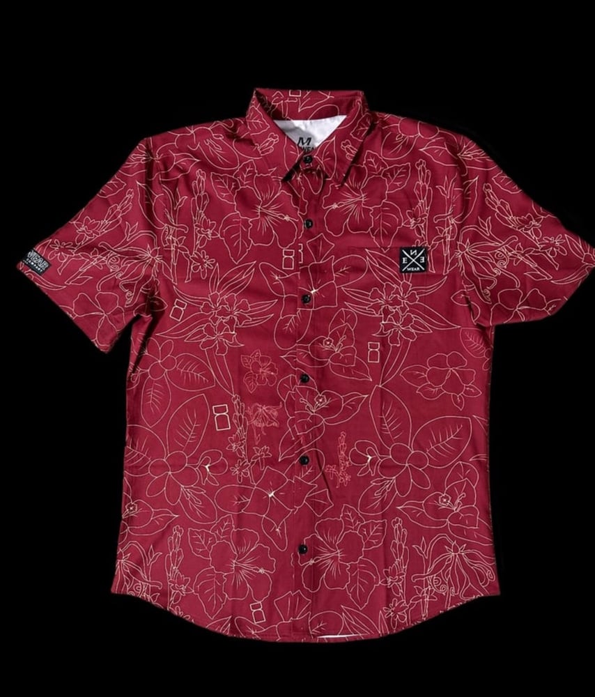 Image of FLORAL BUTTON UP 