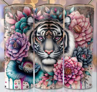 Tiger flower 20oz tumbler