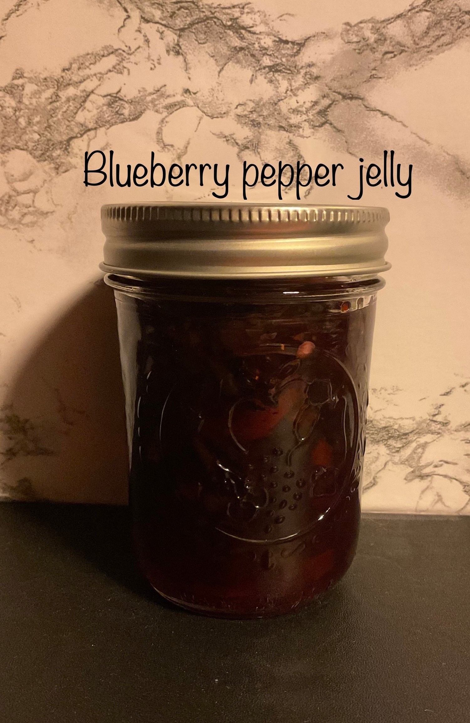 Blueberry pepper jelly