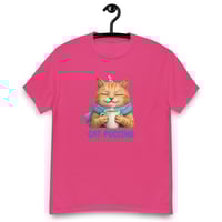 Image 9 of Cat-puccino Cozy Cat Coffee Graphic Unisex T-Shirt