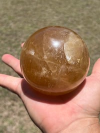 Image 8 of Honey Calcite Sphere #2638