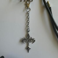 Image 2 of ♱ Gothic Cross Bag Charm ♱