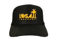 Image 1 of Peach Palm Trucker Hats (Black)