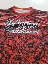 Image 2 of HN Red paisley Dri fit Shirt