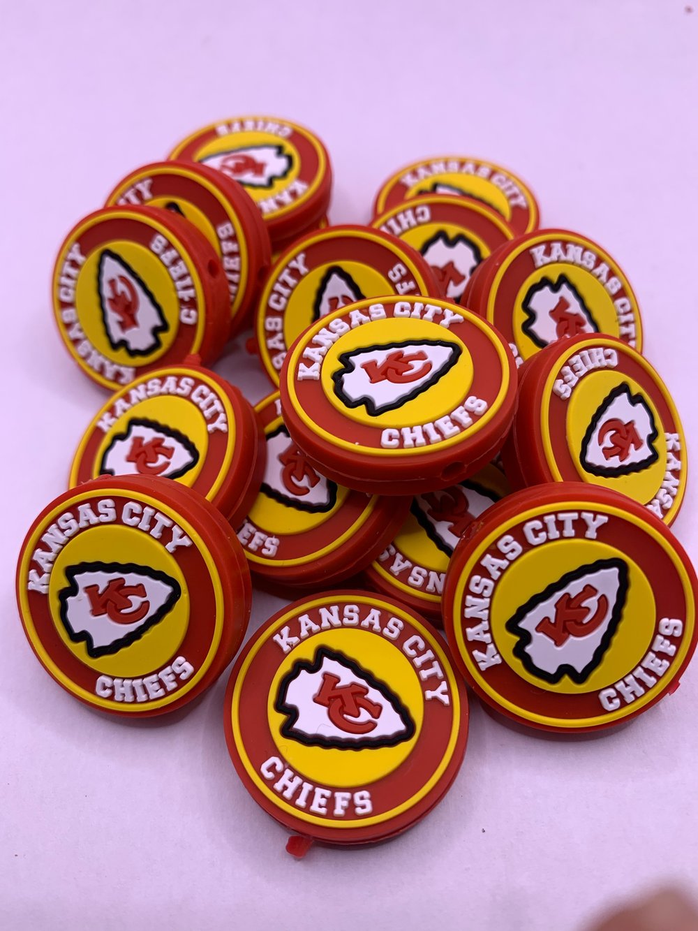 Image of Foot Ball Silicone Bead 
