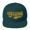 Yellow Script Snapback Hat