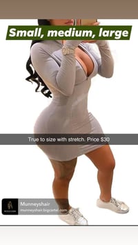 Gray sweater zip up dress