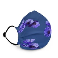 Image 3 of PURPLE FLOWERS Premium face mask (1)