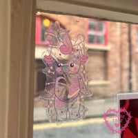 Mini Alien Kewpie Suncatcher Stickers