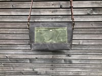 Image 5 of Field bag made in waxed canvas and leather satchel / messenger bag / canvas day bag