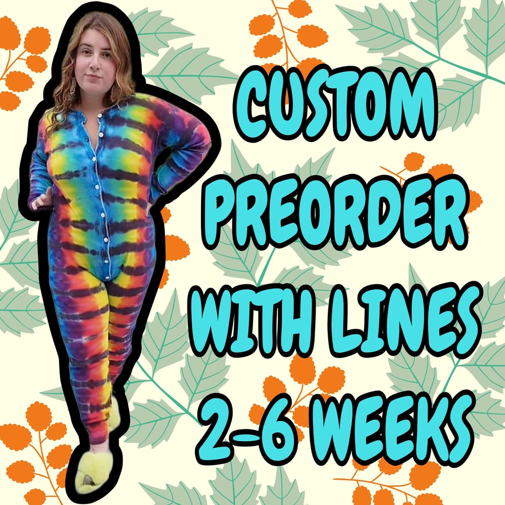 Image of Custom Preorder Union Suit with Lines 2-6 weeks