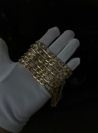 Image 3 of 8mm Figaro Chain Necklace – 24” Gold Plated | Thick & Heavy |
