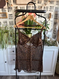 Image 1 of Sheer leopard halter