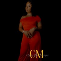 Image 1 of Cold Shoulder Ruched Wide Leg Jumpsuit