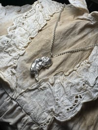 Image 2 of 925 silver cast of a hare embryo 2