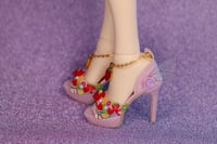 Image 4 of TROPICAL Glamour Set - Custom High Heels and chic handbag for Minifee Copy