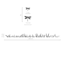Image 3 of Wiese Wandtattoo mit 16 Libellen in 8 Farben
