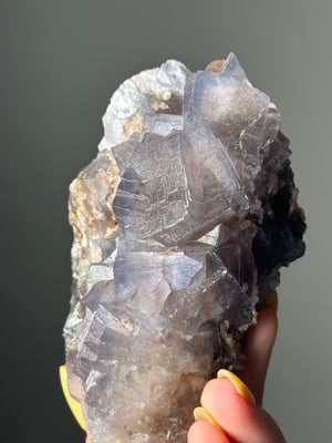 PURPLE CUBIC FLUORITE FROM -PAKISTAN- D