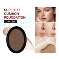 Image 2 of Cushion Refill Foundation Waterproof Semi-Matte Red Finish 72-Hour Wear Long-Lasting Buildable Cover