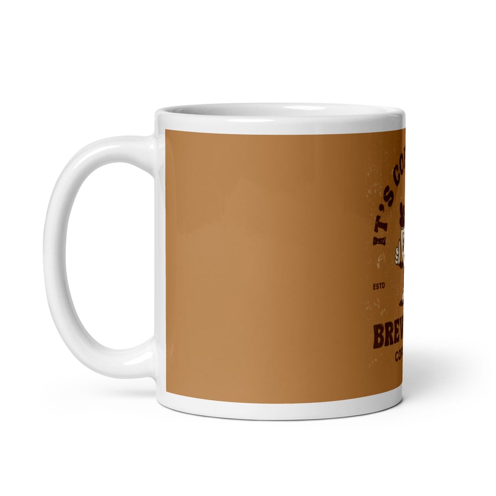 ZEN EXP - “It’s Coffee Time” White glossy mug