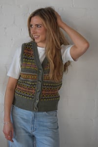 Image 6 of Fair-Isle Waistcoat - Made in Europe