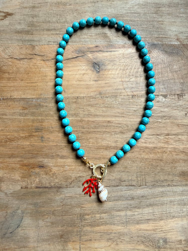 Image of Stone Beaded Necklace - Solids
