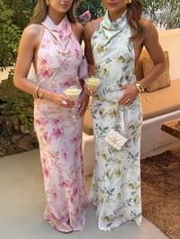 Image 2 of Florentina Backless Dress Pink