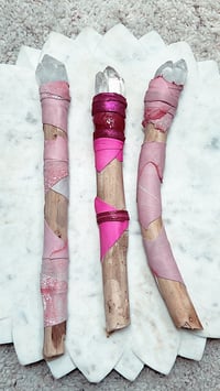 Image 4 of *new* TWIN CRYSTAL WAND #1