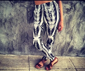 Image of Zig Zag Printed Pants