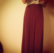 Image of Burgundy Maxi Skirt