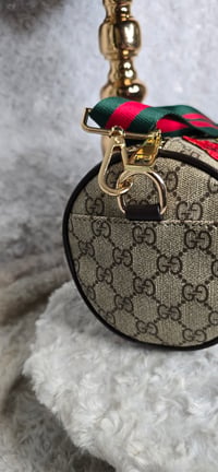 Image 2 of Rose Gorg girl barrel Crossbody w/ rose hat n coin purse