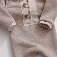 Image 4 of Photoshooting boys romper Fabio | newborn | 3-6 months | dark beige