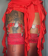 Image 4 of Crystal Studded Goddess Garter TWO Piece Sets✨