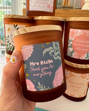 Image of CUSTOM TEACHERS CANDLES