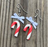 Image 1 of Candy cane earrings