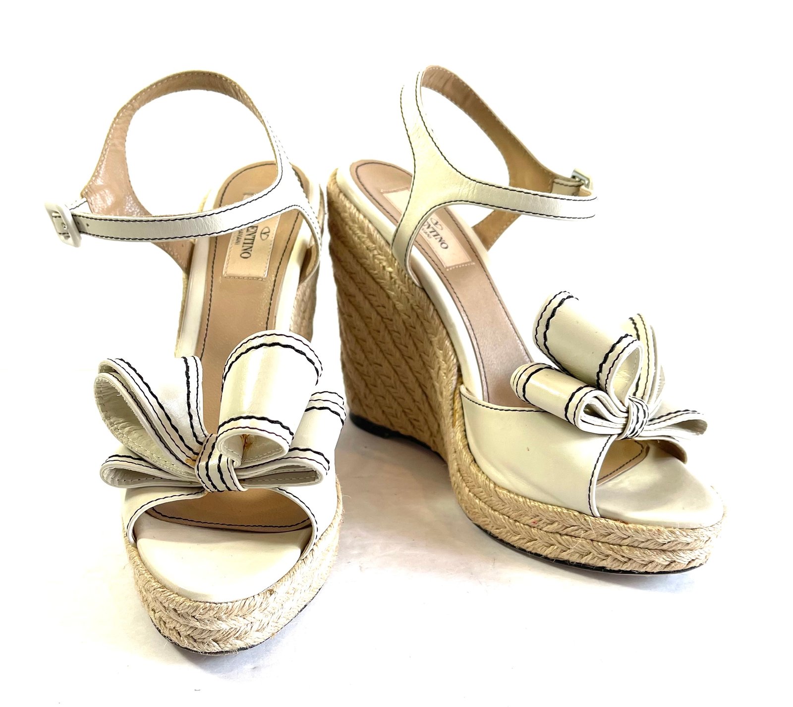 Valentino Size 37 Wedges 10-1841 | Kiki D. Design u0026 Consign