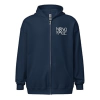 Image 4 of N8NOFACE STACKED LOGO Embroidered Unisex heavy blend zip hoodie (+ more colors)