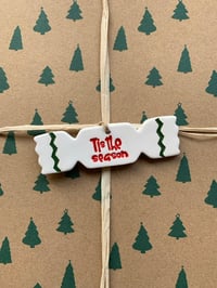 Image 4 of Ceramic Christmas Cracker decoration.
