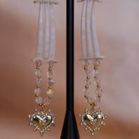 Image 2 of 3 tier gold hearts