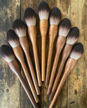 Image of Walnut Wood Face Mask Brush 