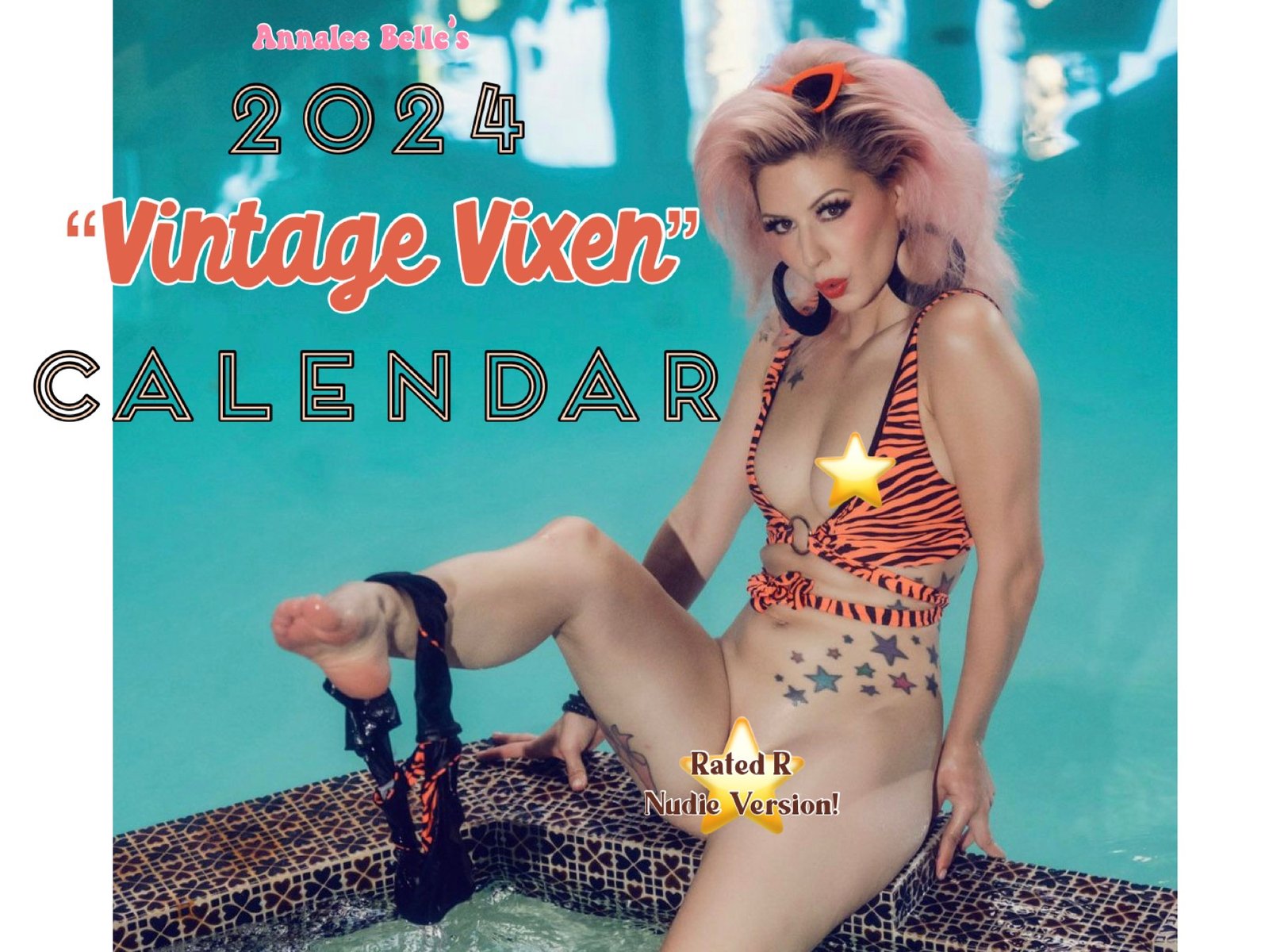 R - 2024 Vintage Vixen Calendar - NUDIE Version **SLIGHTLY DAMAGED** |  Annalee Belle