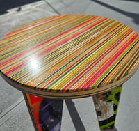 Image 1 of Recycled Skateboard End Table Top | Stool Top | Wall Art Piece