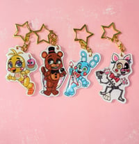 Image 1 of ⟡ FNAF2 Acrylic Keychains ⟡