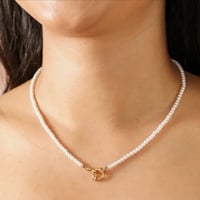 Image 1 of Lisa Angel Pearl Toggle Necklace