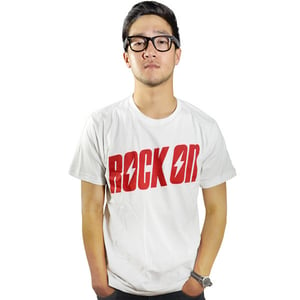 Image of Rock On White Tee (UNISEX) LIMITED EDITION!