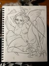 Be Not Afraid, Original Graphite drawing 9x12