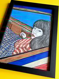 Image 2 of 'HOME IS WHERE YOU PARK IT' original illustration (A4, frame incl.)